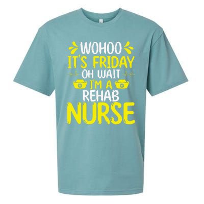 Rehab Nurse Wohoo It´S Friday Rehabilitation Nursing Sueded Cloud Jersey T-Shirt