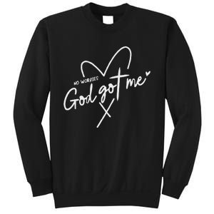 Retro No Worry Gods Got Me Christian Faith Believer Sweatshirt