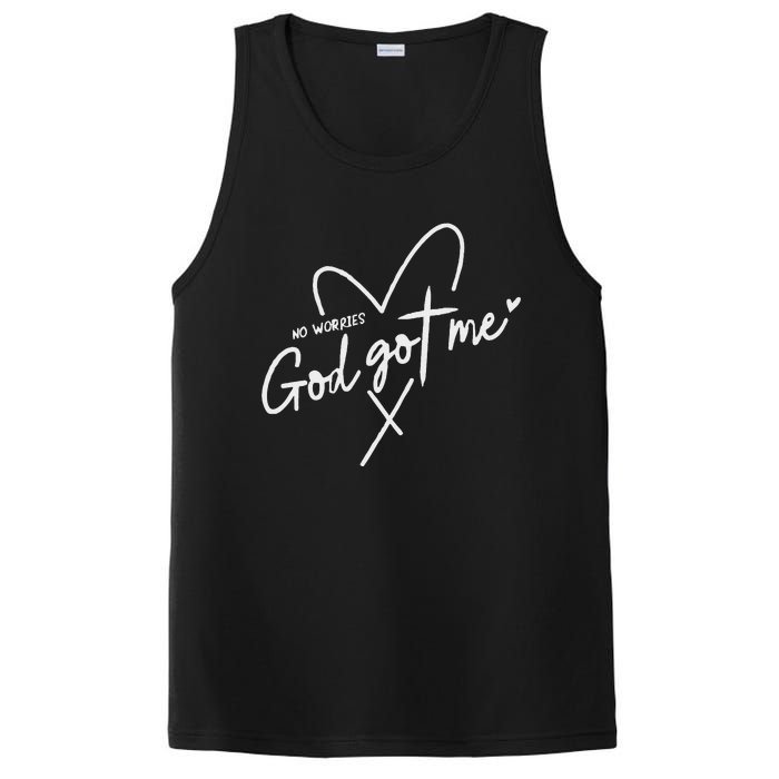 Retro No Worry Gods Got Me Christian Faith Believer PosiCharge Competitor Tank