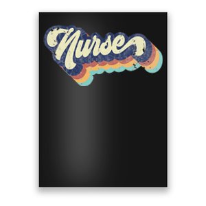 Retro Nurse Woman Wears a Nursing Tee on Nurse's Day Poster