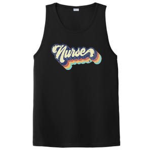 Retro Nurse Woman Wears a Nursing Tee on Nurse's Day PosiCharge Competitor Tank