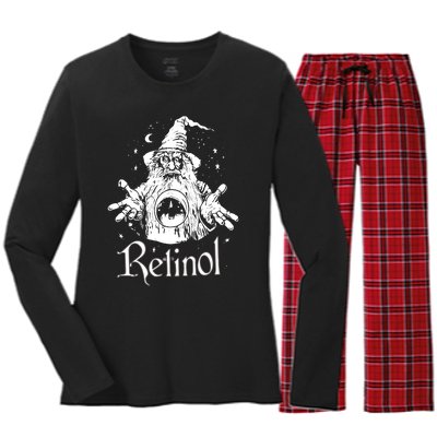 Retinol Nighttime Wizardry Women's Long Sleeve Flannel Pajama Set 