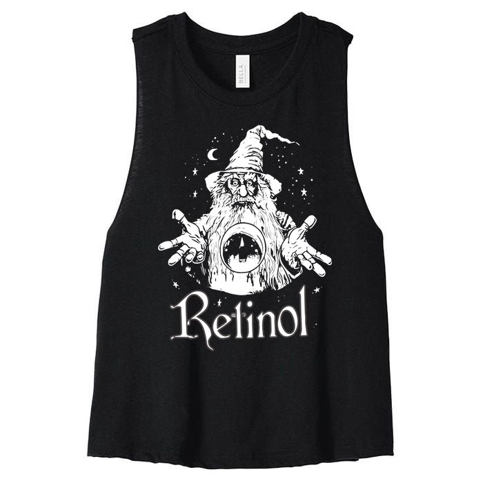 Retinol Nighttime Wizardry Women's Racerback Cropped Tank