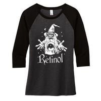 Retinol Nighttime Wizardry Women's Tri-Blend 3/4-Sleeve Raglan Shirt