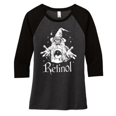 Retinol Nighttime Wizardry Women's Tri-Blend 3/4-Sleeve Raglan Shirt