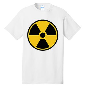 Radioactive Nuclear Warning Symbol Radiation Sign Energy Tall T-Shirt