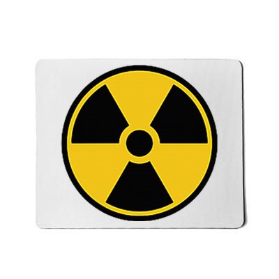 Radioactive Nuclear Warning Symbol Radiation Sign Energy Mousepad