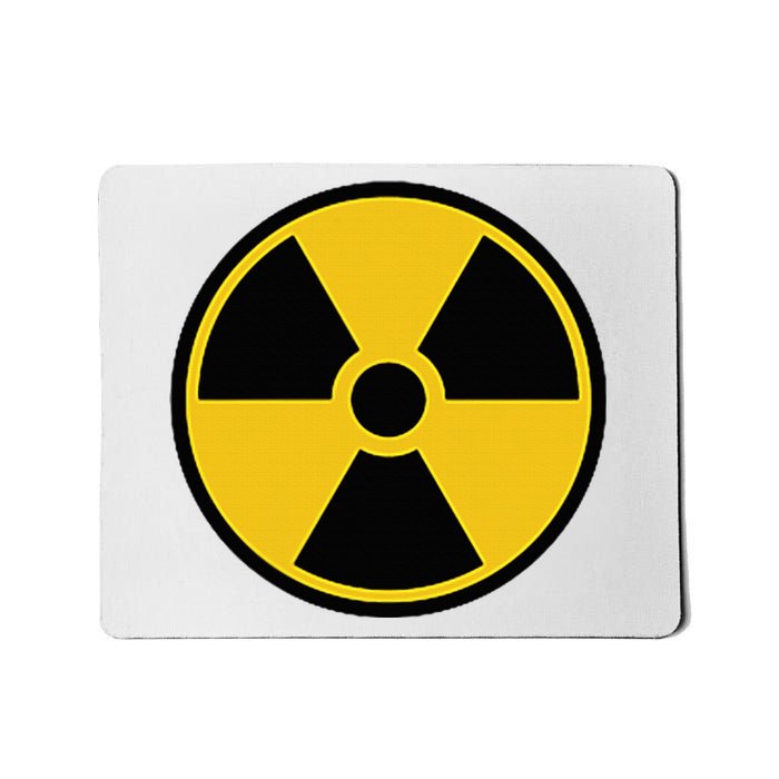 Radioactive Nuclear Warning Symbol Radiation Sign Energy Mousepad