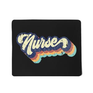 Retro Nurse Woman Wears A Nursing On NurseS Day Mousepad