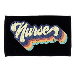 Retro Nurse Woman Wears A Nursing On NurseS Day Microfiber Hand Towel