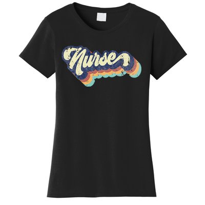 Retro Nurse Woman Wears A Nursing On NurseS Day Women's T-Shirt