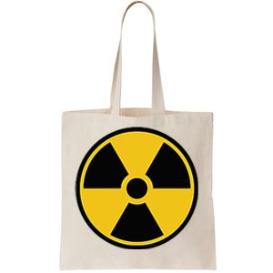 Radioactive Nuclear Warning Symbol Radiation Sign Energy Tote Bag