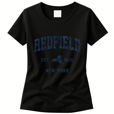 Redfield New York Ny Vintage Athletic Sports Womens T-Shirt