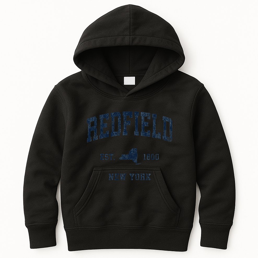 Redfield New York Ny Vintage Athletic Sports Kids Hoodie