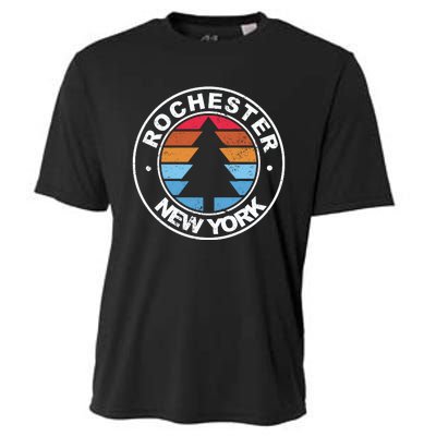 Rochester New York Ny Vintage Graphic Retro 70s Great Gift Cooling Performance Crew T-Shirt