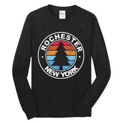 Rochester New York Ny Vintage Graphic Retro 70s Great Gift Tall Long Sleeve T-Shirt