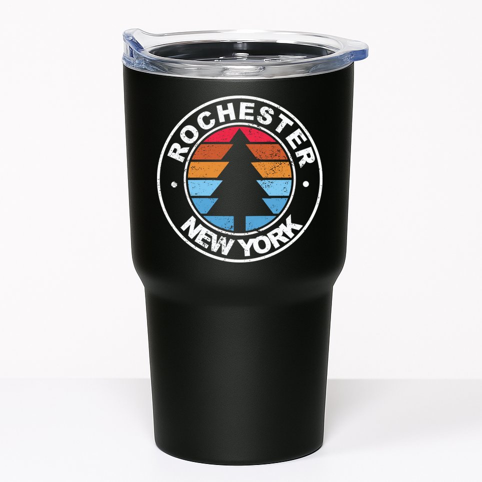 Rochester New York Ny Vintage Graphic Retro 70s Great Gift Tumbler