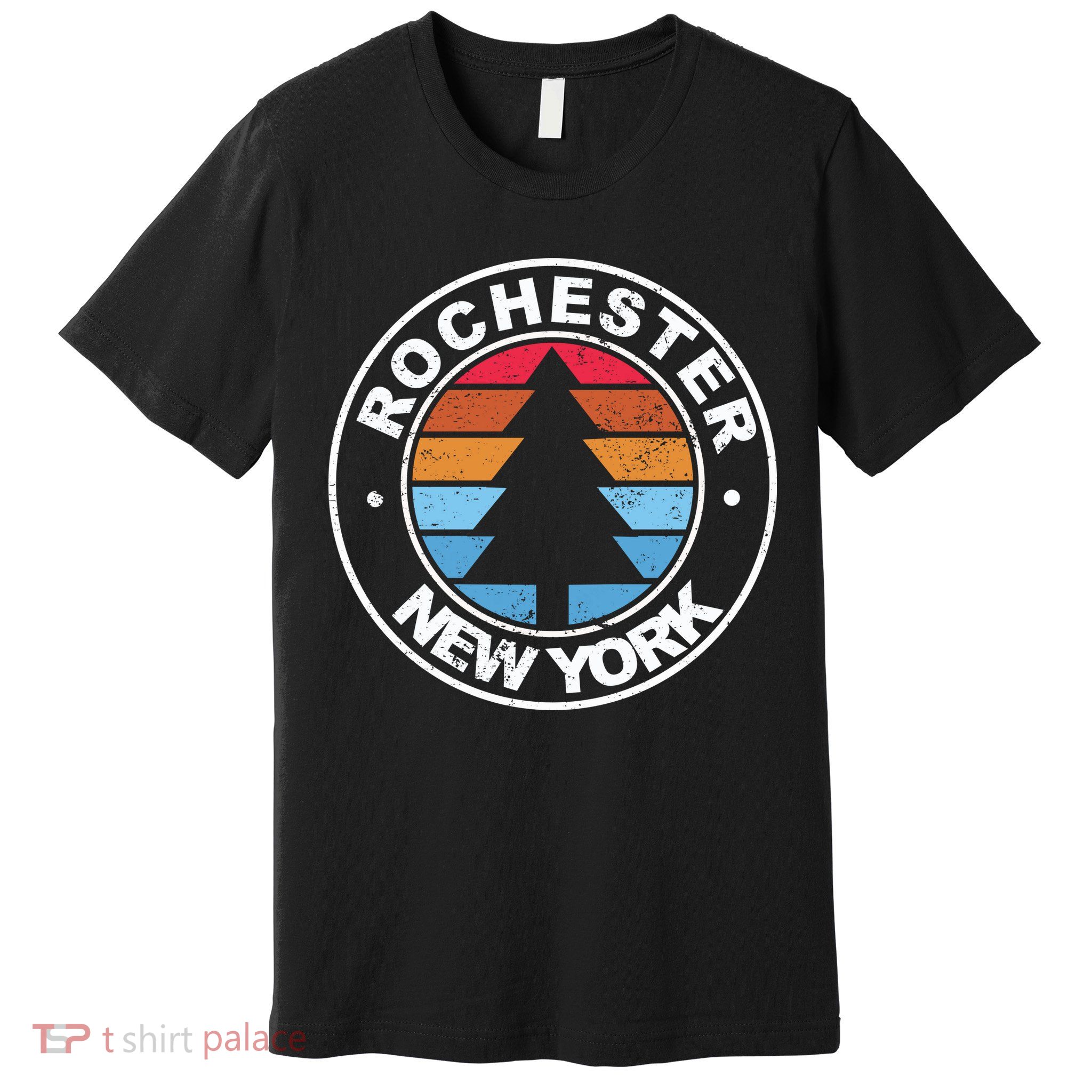 Rochester New York Ny Vintage Graphic Retro 70s Great Gift Premium T-Shirt