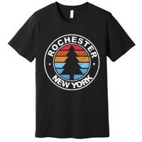 Rochester New York Ny Vintage Graphic Retro 70s Great Gift Premium T-Shirt