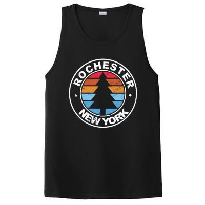 Rochester New York Ny Vintage Graphic Retro 70s Great Gift PosiCharge Competitor Tank