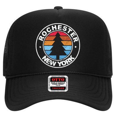 Rochester New York Ny Vintage Graphic Retro 70s Great Gift Trucker Hat