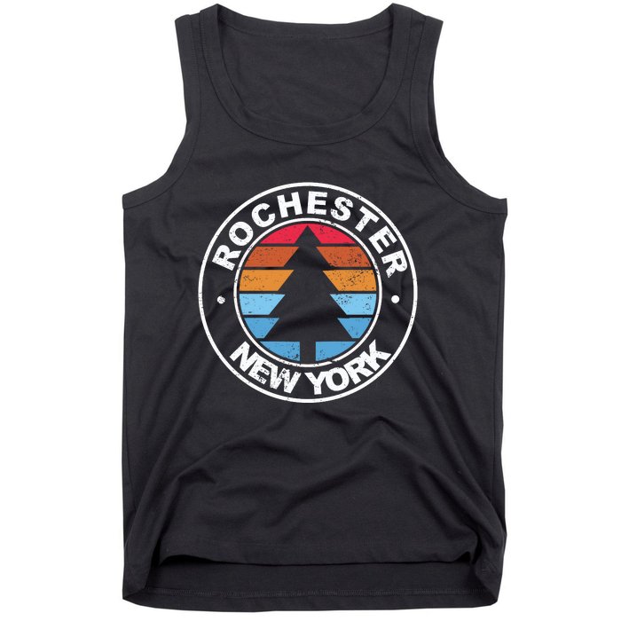 Rochester New York Ny Vintage Graphic Retro 70s Great Gift Tank Top