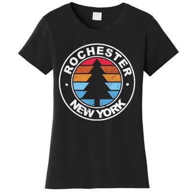 Rochester New York Ny Vintage Graphic Retro 70s Great Gift Women's T-Shirt