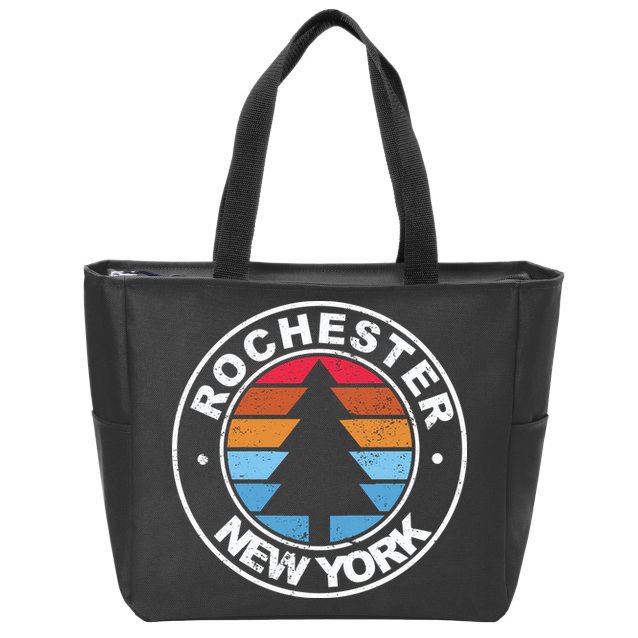 Rochester New York Ny Vintage Graphic Retro 70s Great Gift Zip Tote Bag