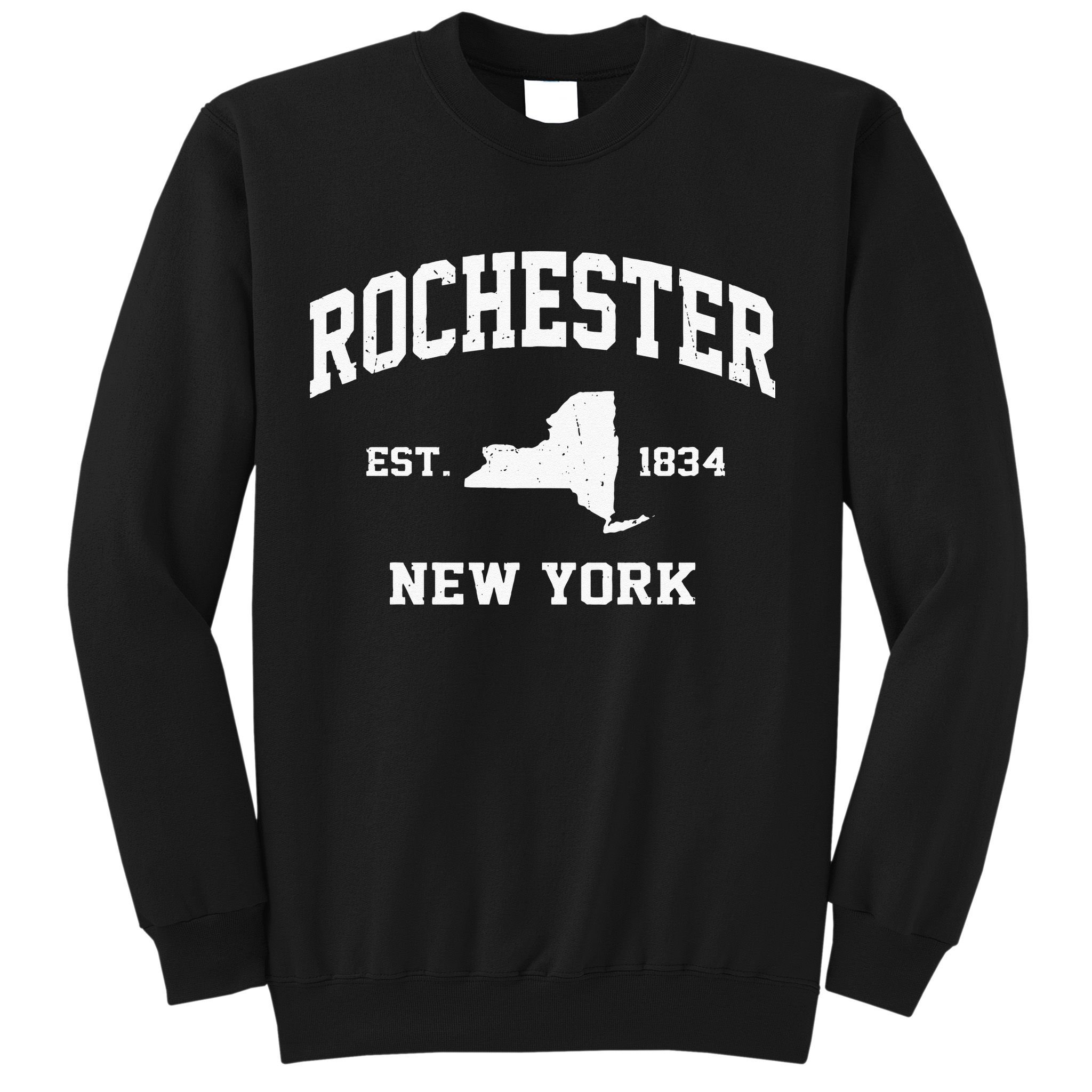Rochester New York NY Vintage State Athletic Style Sweatshirt