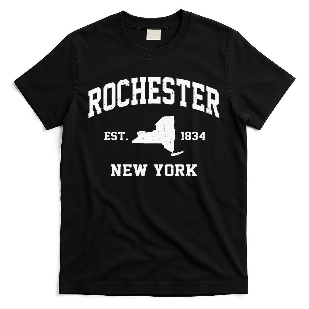 Rochester New York NY Vintage State Athletic Style T-Shirt