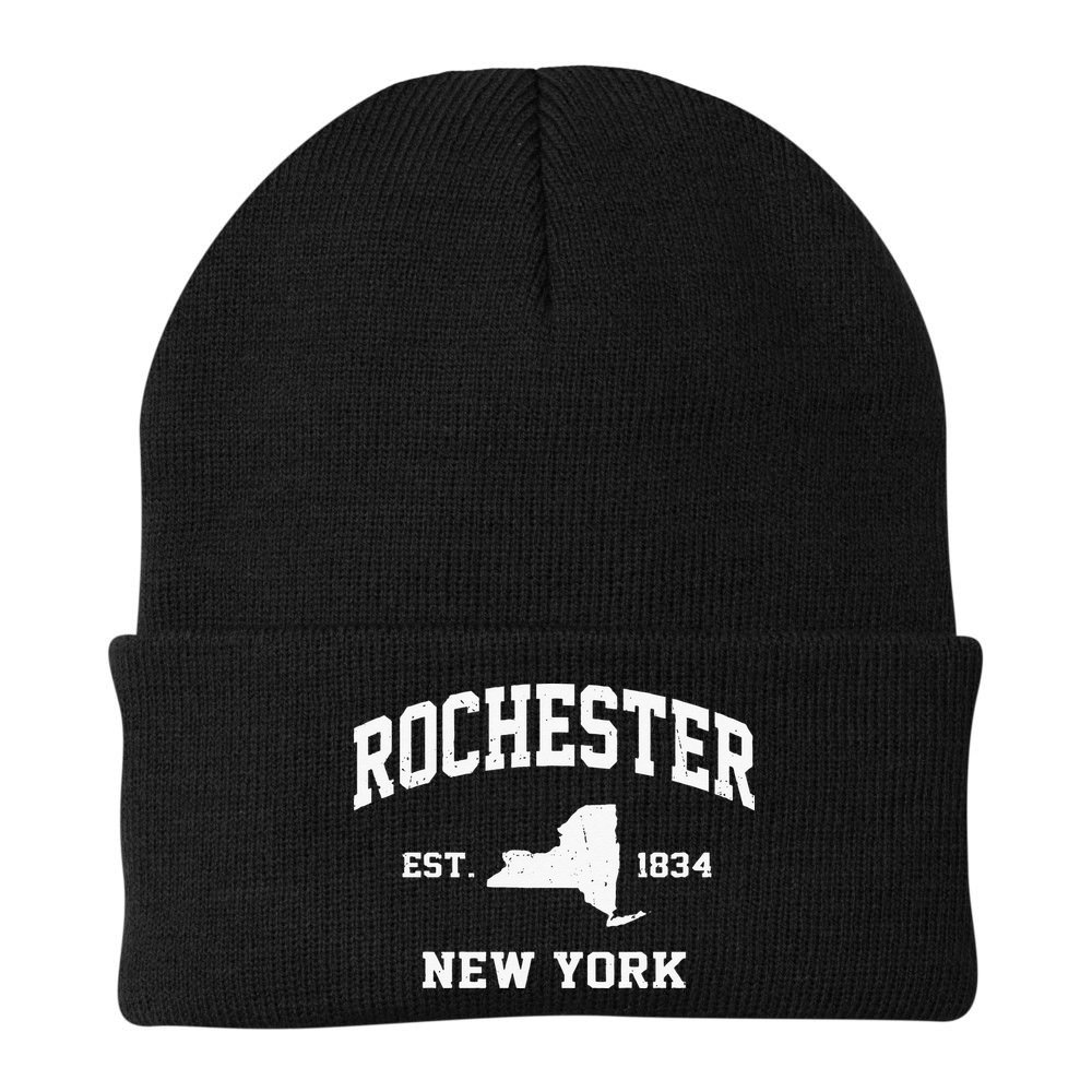 Rochester New York NY Vintage State Athletic Style Beanie