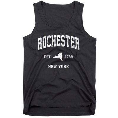 Rochester New York Ny Vintage Athletic Tank Top