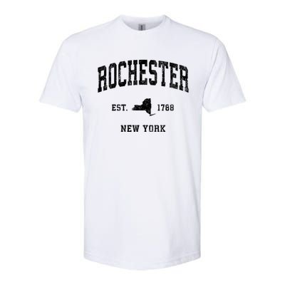 Rochester New York Ny Vintage Athletic Softstyle CVC T-Shirt