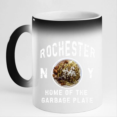 Rochester New York Garbage Plate Gift Rochester Gifcool Gift Funny Gift 11oz Black Color Changing Mug