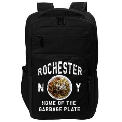 Rochester New York Garbage Plate Gift Rochester Gifcool Gift Funny Gift Impact Tech Backpack