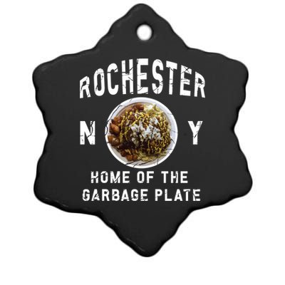 Rochester New York Garbage Plate Gift Rochester Gifcool Gift Funny Gift Ceramic Star Ornament