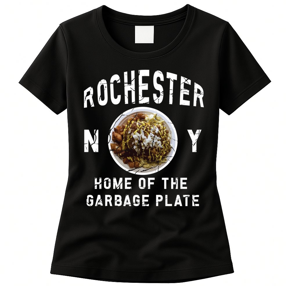 Rochester New York Garbage Plate Gift Rochester Gifcool Gift Funny Gift Womens T-Shirt