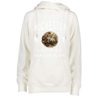 Rochester New York Garbage Plate Gift Rochester Gifcool Gift Funny Gift Womens Funnel Neck Pullover Hood