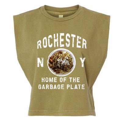 Rochester New York Garbage Plate Gift Rochester Gifcool Gift Funny Gift Garment-Dyed Women's Muscle Tee