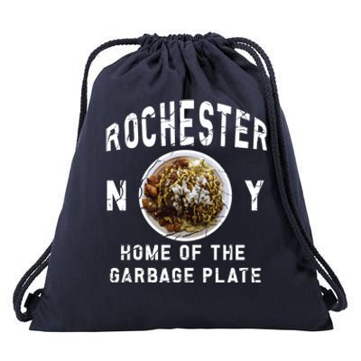 Rochester New York Garbage Plate Gift Rochester Gifcool Gift Funny Gift Drawstring Bag