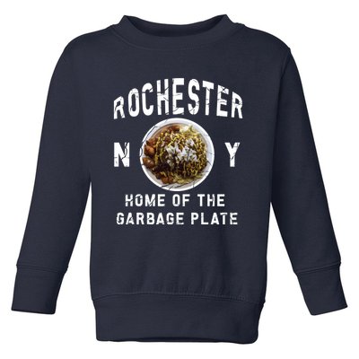 Rochester New York Garbage Plate Gift Rochester Gifcool Gift Funny Gift Toddler Sweatshirt