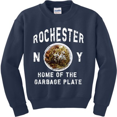 Rochester New York Garbage Plate Gift Rochester Gifcool Gift Funny Gift Kids Sweatshirt