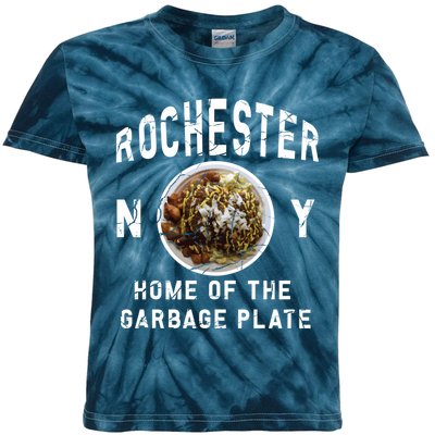 Rochester New York Garbage Plate Gift Rochester Gifcool Gift Funny Gift Kids Tie-Dye T-Shirt