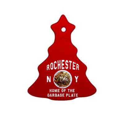 Rochester New York Garbage Plate Gift Rochester Gifcool Gift Funny Gift Ceramic Tree Ornament