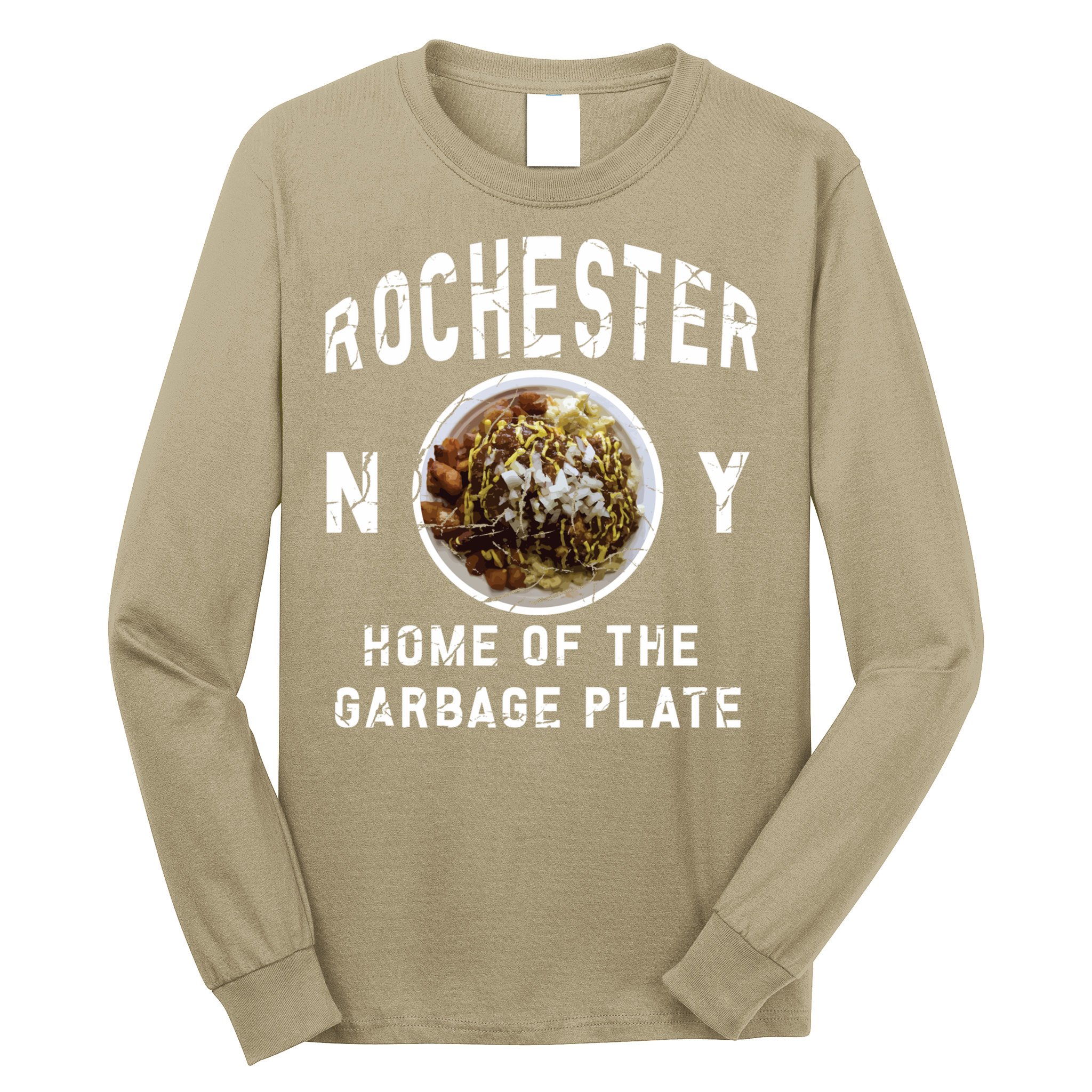 Rochester New York Garbage Plate Gift Rochester Gifcool Gift Funny Gift Long Sleeve Shirt