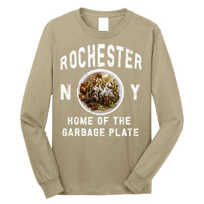 Rochester New York Garbage Plate Gift Rochester Gifcool Gift Funny Gift Long Sleeve Shirt