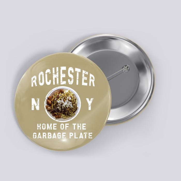 Rochester New York Garbage Plate Gift Rochester Gifcool Gift Funny Gift Button