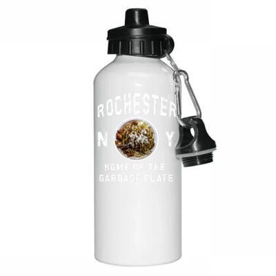 Rochester New York Garbage Plate Gift Rochester Gifcool Gift Funny Gift Aluminum Water Bottle