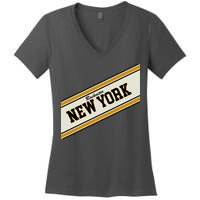 Rochester New York Varsity Logo Women's V-Neck T-Shirt