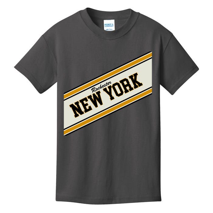 Rochester New York Varsity Logo Kids T-Shirt